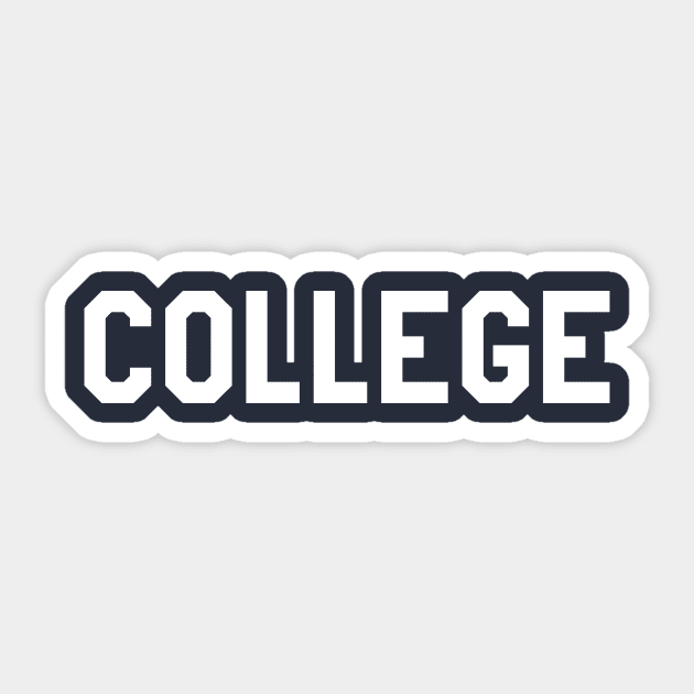 Animal House - College Sticker by Pablo_jkson